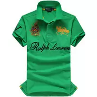 t-shirt hommes polo ralph lauren sport cotton 2013 high collar race iv 2 green